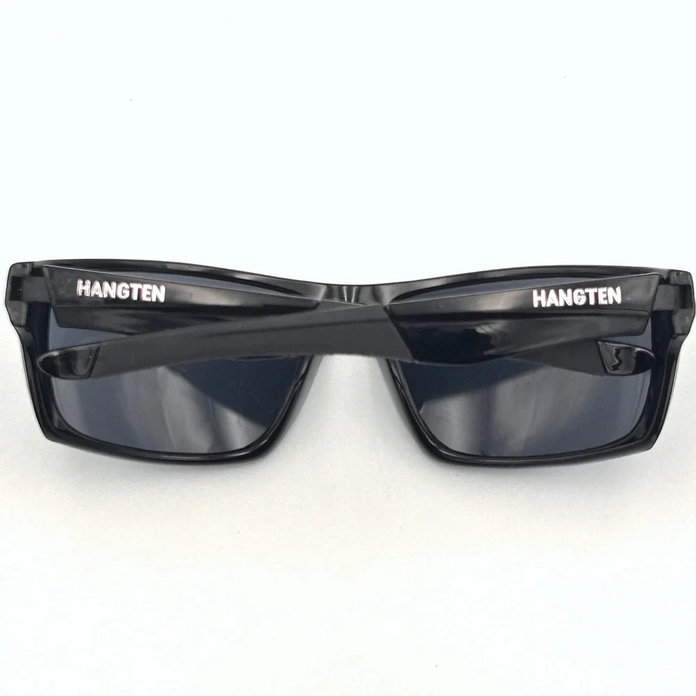Hang Ten Sport Sunglasses Black Rectangular HT01A 60-17-128 Surf Skate